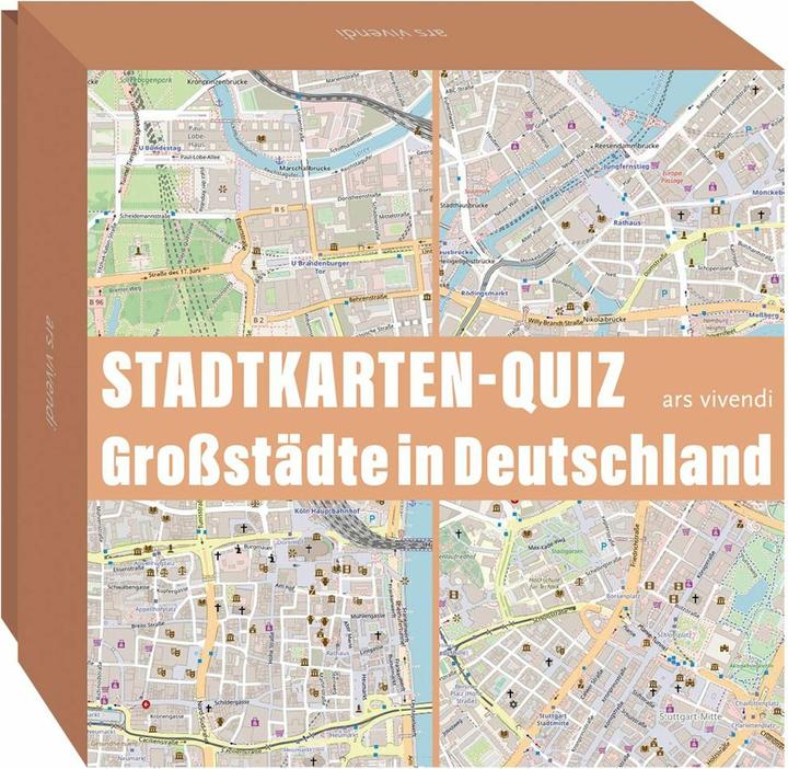 Image du produit Quiz sur les cartes des grandes villes d'Allemagne (Allemand)