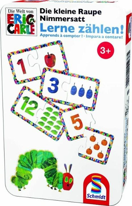 Actual product image Schmidt Spiele The little caterpillar never stops learning to count! Metal can (D/F/I) (German)