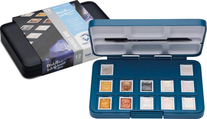 Produktbild Van Gogh Aquarell Pocketbox Metallic 12 (Mehrfarbig)