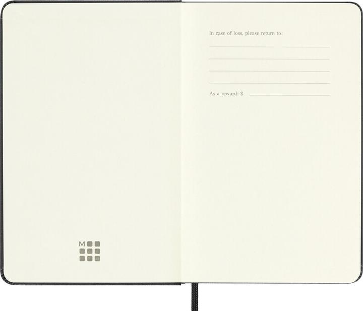 Actual product image Moleskine Taschenagenda Hard Cover Weekly (9 x 14 cm, English)