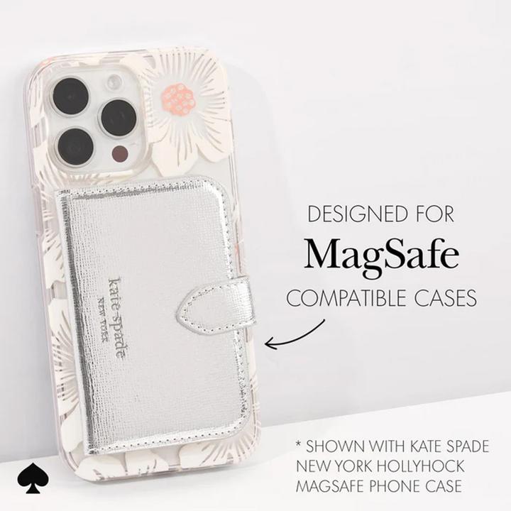 Immagine prodotto Kate Spade Morgan MagSafe Wallet – Magnetische Geldbörse (Metallic Silver)