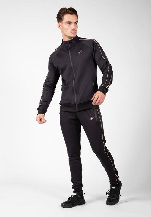 Actual product image Gorilla Wear Reversible Track Jacket Black/Gold (L)