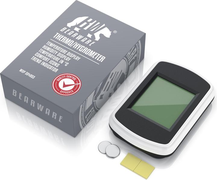 Actual product image Bearware Weather station, indoor weather station, thermometer hygrometer, temperature and humidity measuring