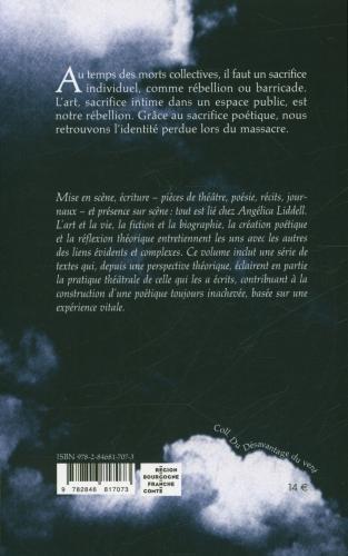 Produktbild Le sacrifice comme acte poétique (Französisch, Liddell Angélica, 2023)