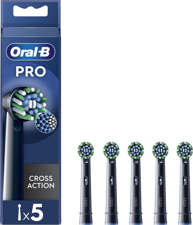Produktbild Braun Oral-B Ersatzköpfe Pro Cross Action Schwarz, 5 Köpfe (5 x)