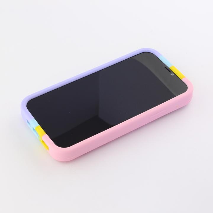 Image du produit PhoneLook Coque Silicone jeu éclate bulles anti-stress arc-en-ciel (Apple iPhone 12 Pro Max)