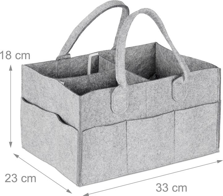 Actual product image Relaxdays Baby Diaper Caddy