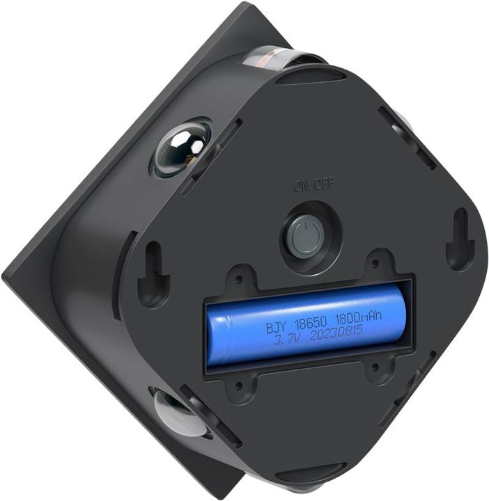 Image du produit Goobay Applique murale solaire à LED Rhombus, noire (30 lm, IP44)