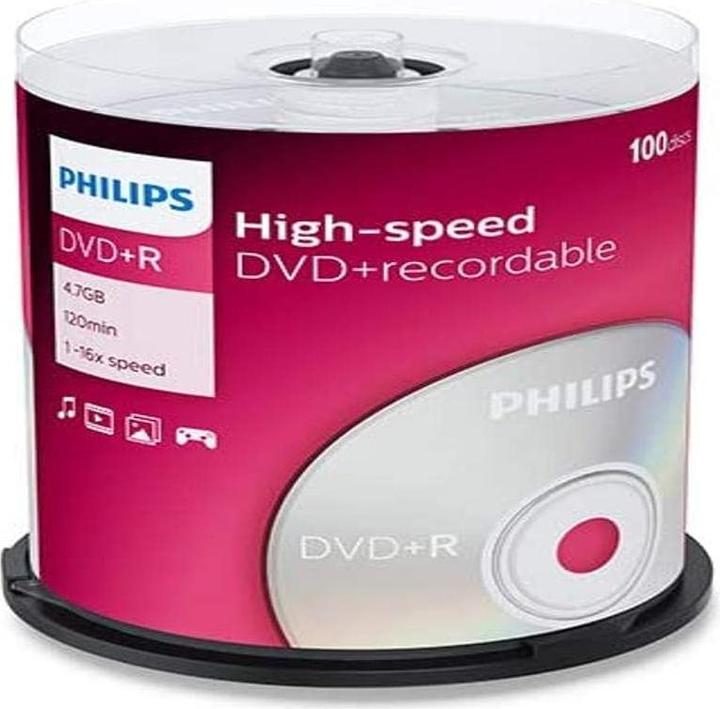 Produktbild Philips 1x100 DVD+R 4,7GB 16x SP (100 x)