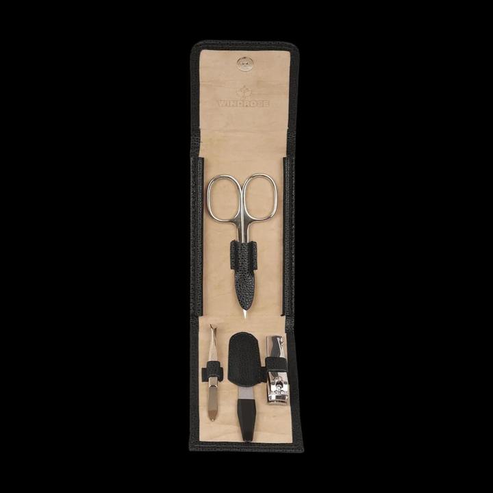 Image du produit Windrose 803867.08 - Trousse de manucure 4 pièces Beluga noir (cuir)