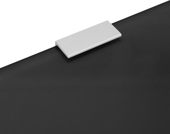 Produktbild VidaXL Urinal-Trennwand Wandmontage Schwarz 90x40 cm Hartglas (90 x 40 cm)