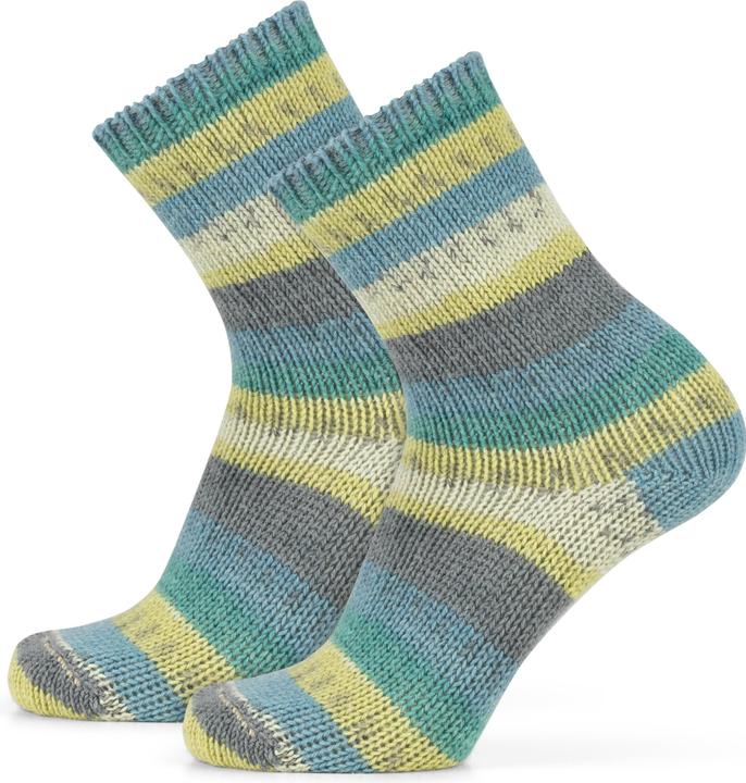 Immagine prodotto Normani 2 Paar Gestrickte Wollsocken Bunt-geringelt (Confezione da 2, 39 - 42)
