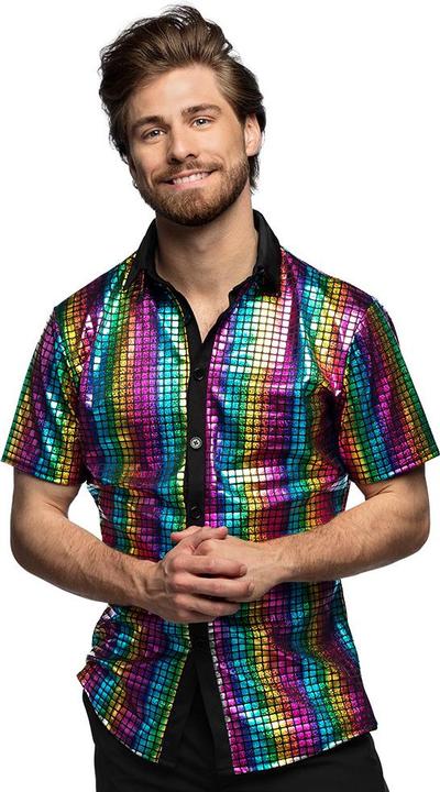 Produktbild Boland Hemd Disco Diamond Regenbogen (XXL)