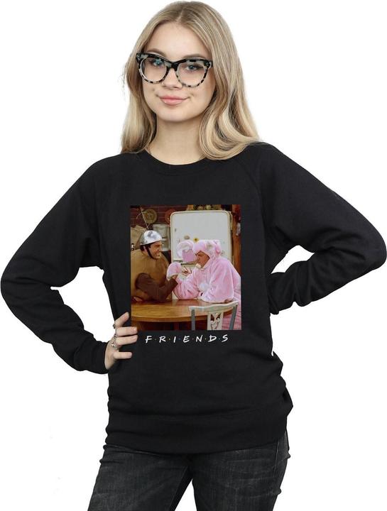 Actual product image Friends Womens/Ladies Ross And Chandler Arm Wrestling Sweatshirt (L)