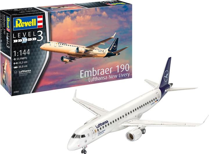 Actual product image Revell Embraer 190 Lufthansa New Livery