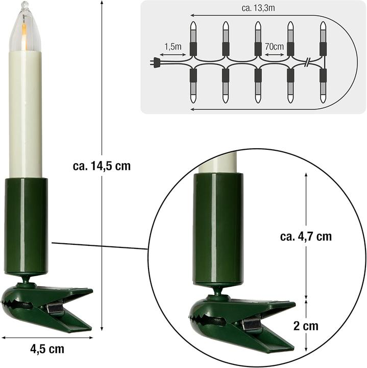 Actual product image Hellum Christmas tree lighting (16.30 m)