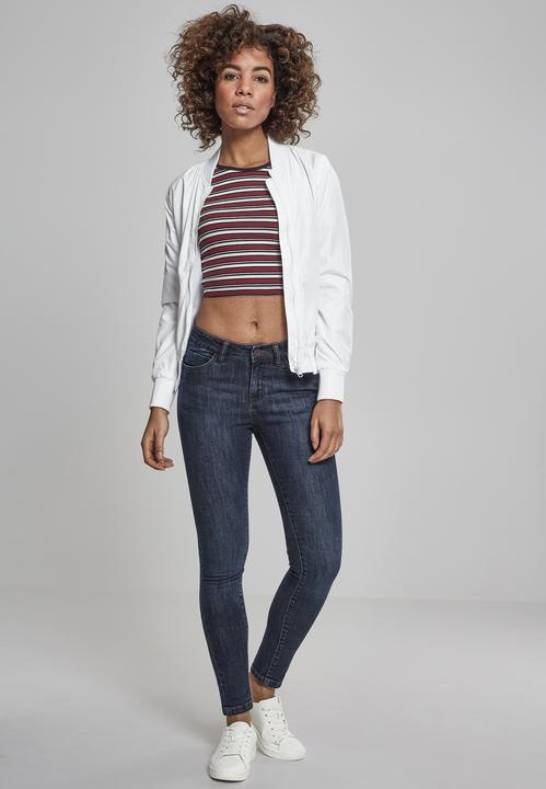 Actual product image Urban Classics Ladies Rib Stripe Cropped Top (L)