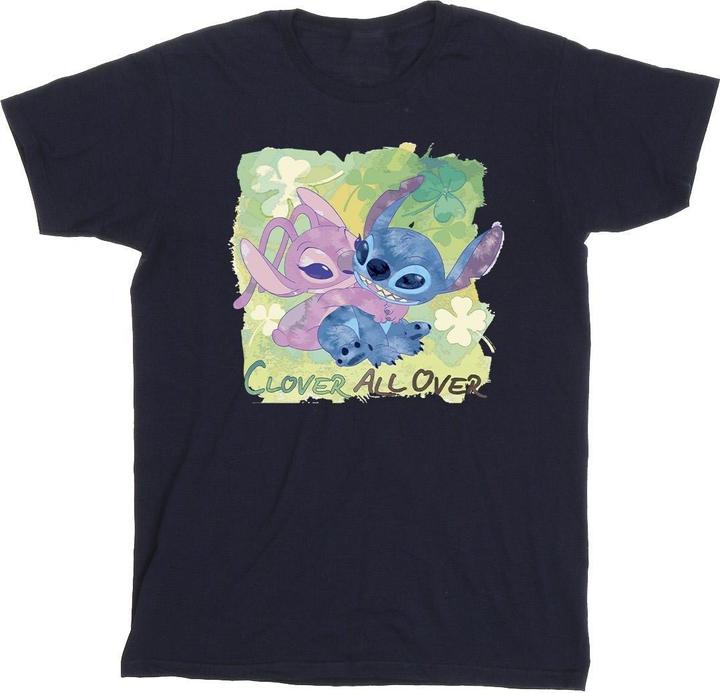 Produktbild Disney Lilo And Stitch St Patrick's Day Clover TShirt (XL)