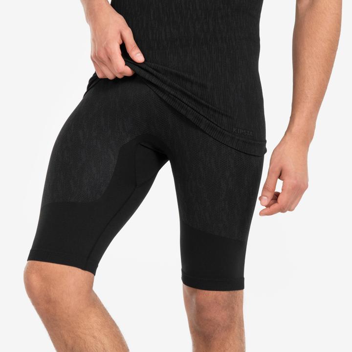 Kipsta Damen/Herren Fussball Funktionsshorts - Keepdry schwarz
