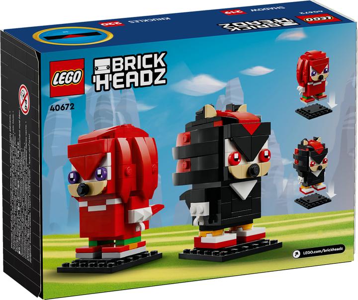 Immagine prodotto LEGO BrickHeadz Sonic the Hedgehog Knuckles e Shadow (40672, LEGO Brickheadz)
