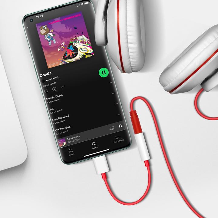 Immagine prodotto OnePlus Adattatore da USB-C a 3,5 mm (USB tipo C, Jack da 3.5mm)