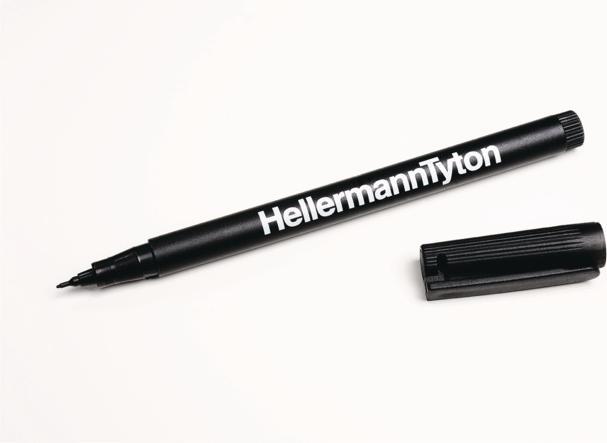 Actual product image HellermannTyton Marker pen set of 2 black (Black, 2 x)