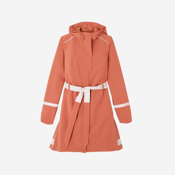 Btwin Regentrenchcoat City 940 wasserdicht Damen terracotta