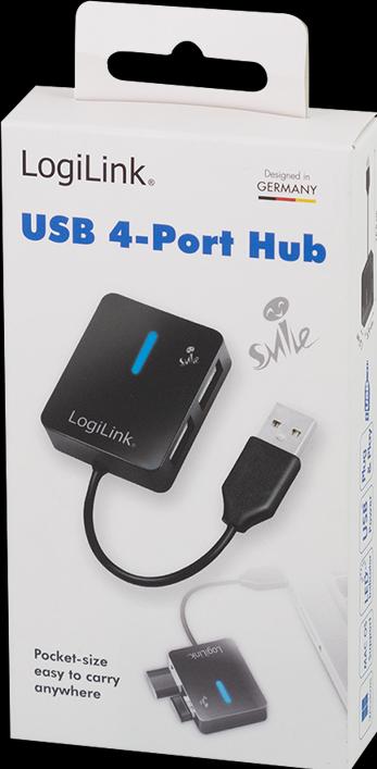 Actual product image LogiLink Smile (USB-A, 4 Ports)
