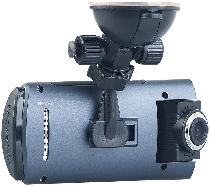 NavGear ashcam Full-HD avec 2 objectifs (Batterie, Accéléromètre)