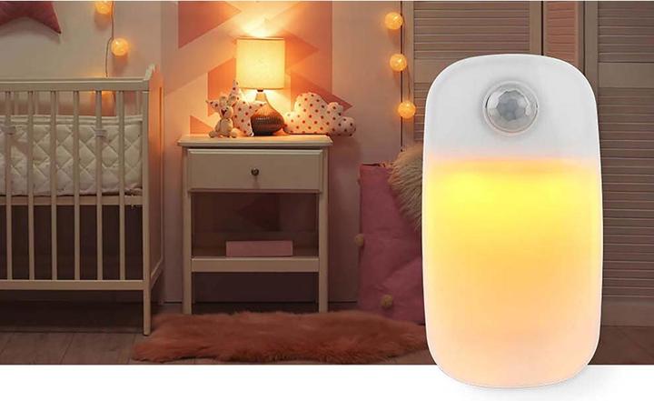 Productafbeelding Nedis Plug-In LED Nachtlampje | Bewegingssensor | 0,55 W | 11 lm | Warm Wit