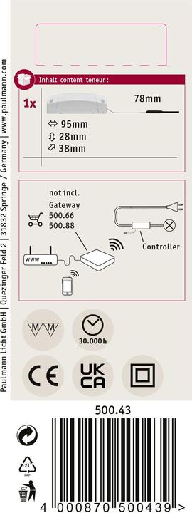 Actual product image Paulmann ZigBee Cephei Switch Controller