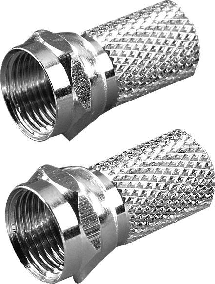 Actual product image Vivanco SAT F-plug with seal,7mm,2 pcs. (Antenna cable)