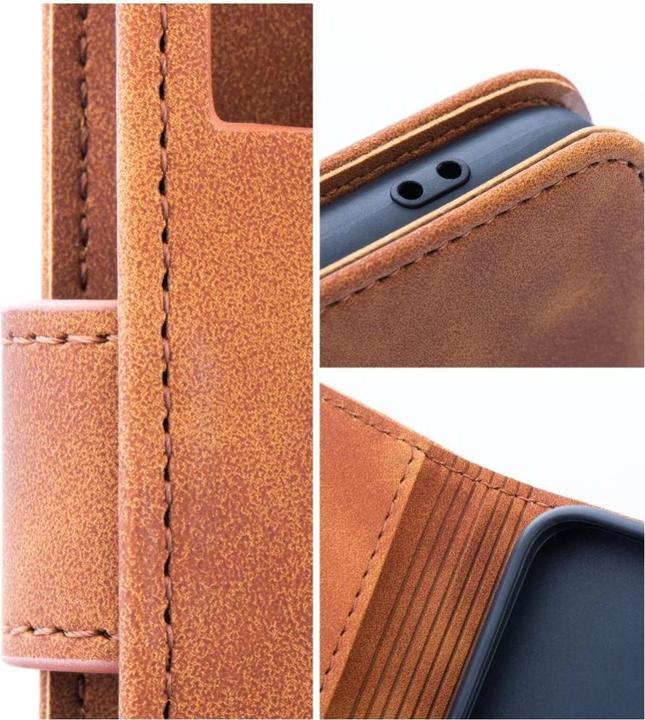 Actual product image Forcell Back panel cover OEM TENDER Book Case for SAMSUNG A13 5G / A04S brown (Samsung Galaxy A04S, Samsung Galaxy A13 5G)