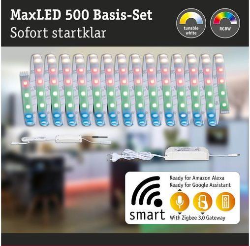 Actual product image Paulmann MaxLED 500 Stripe Set (RGBW, White, 500 cm, Indoor)