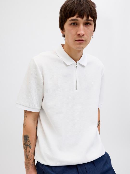 Actual product image Jack & Jones Jjeaustin Zip Polo Ss Noos (L)