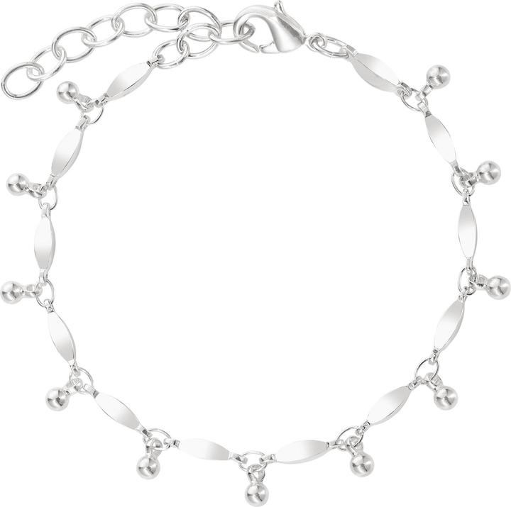 Produktbild Steinkult Armband versilbert "Inés" (20 cm, Messing Sterling versilbert)