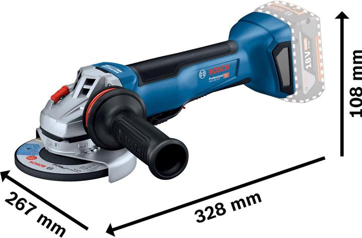 Immagine prodotto Bosch Professional Smerigliatrice angolare a batteria BOSC (125 mm)