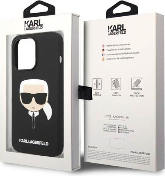 Produktbild Karl Lagerfeld iPhone 14 Pro MagSafe Compatible Case Liquid Silicone Karl Head (Apple iPhone 14 Pro)