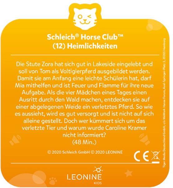 Immagine prodotto Tigermedia Tigercard- Schleich Horse Club (12): Heimlichkeiten (Tedesco)