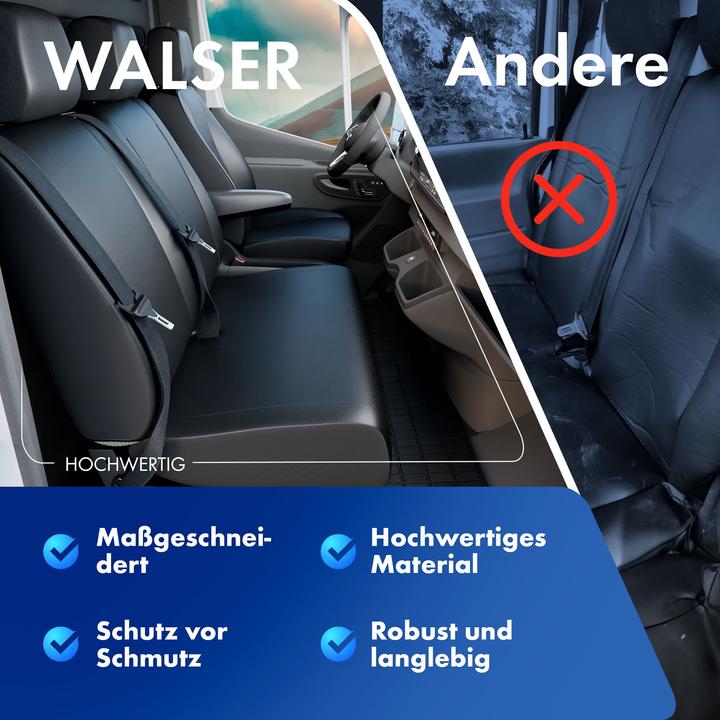 Actual product image Walser Seat covers for Mercedes Viano and Vito W639 for 2 single seats BJ 06/2003 - 2013