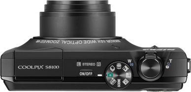 Produktbild Nikon Coolpix S8100, 12MP, 10x Zoom, FullHD-Movies, Schwarz (1/2,3'')