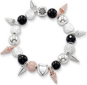 Actual product image Hermex charm bracelet silver plated - 22cm (22 cm, Metal alloy)