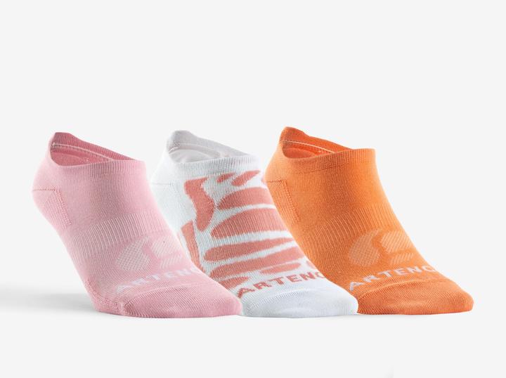 Produktbild Artengo Tennissocken RS160 Low 3er Pack orange/rosa Motive (35, 38)