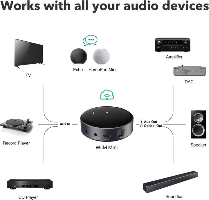 Actual product image WiiM Mini streamer (Network Audio Player)