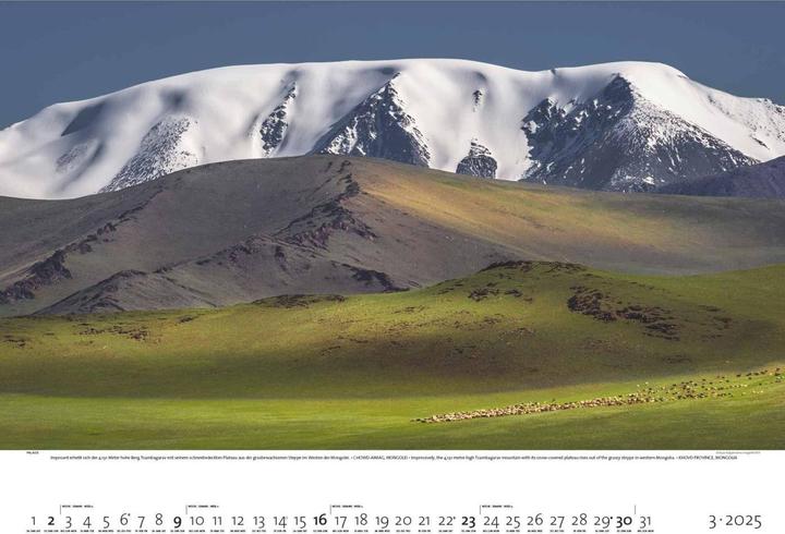 Actual product image Paradise on Earth 2025 - Picture Calendar 70x50 cm - Nature & Landscape - high quality wall calendar (50 x 70 cm, Hardcover, German, French, English)