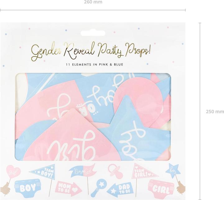 Produktbild Partydeco Fotozubehör Baby Shower Boy or Girl