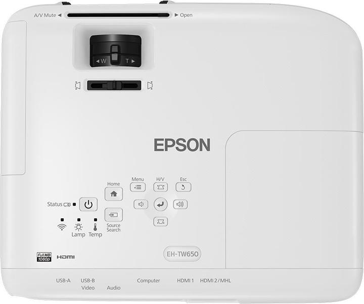 Produktbild Epson Eh-Tw650 (Full HD, 3100 lm, 1.02 - 1.23:1)