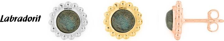 Image du produit Leyda Boucles d'oreilles en labradorite (Pierre de couleur)