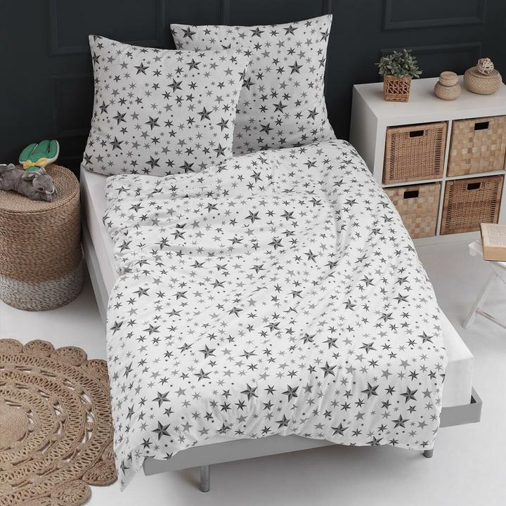 Image du produit Traumschlaf Étoiles (Set de linge de lit, 135x200 cm + 80x80 cm)