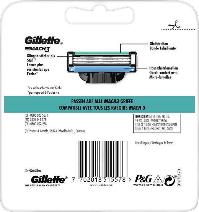 Actual product image Gillette Mach3 (8 x)